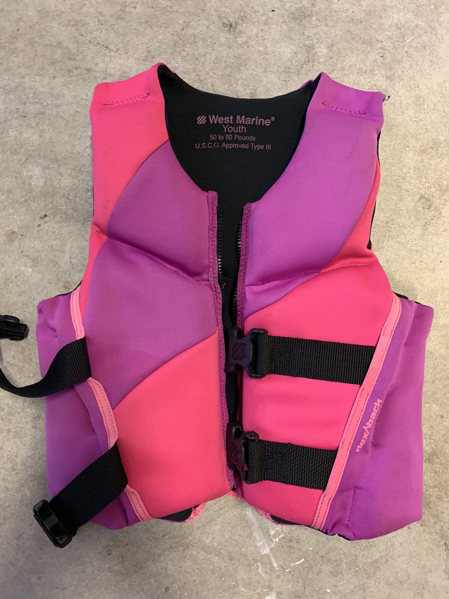 Girls neoprene life jacket