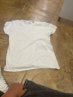 Plain white tee