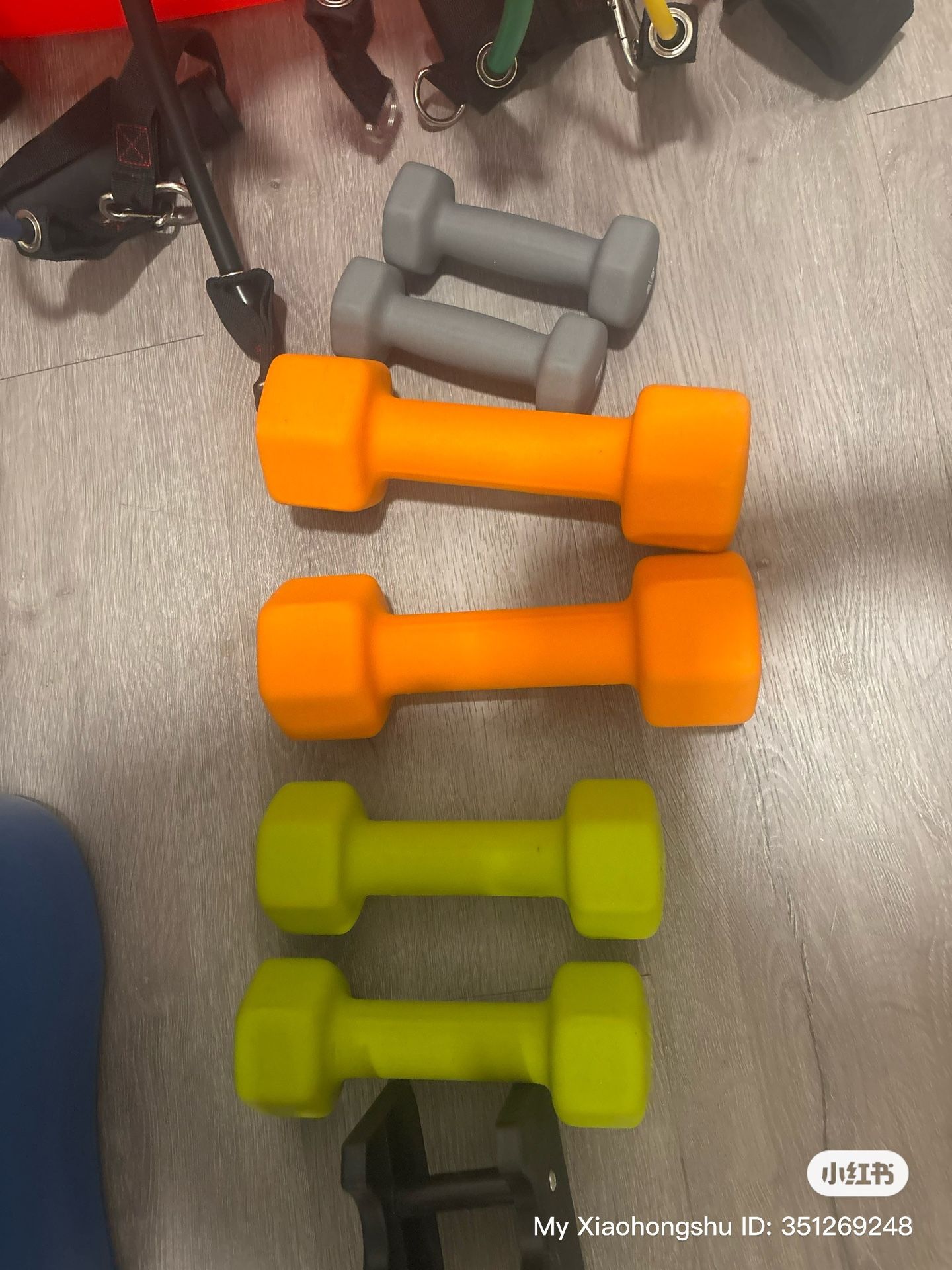 Home Gym Dumbbell And Resistant band, Jumping Rope $25
