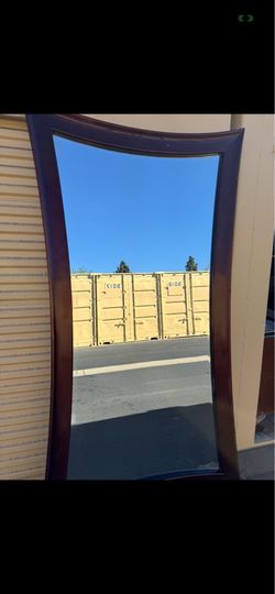 Beautiful big bevelled mirror