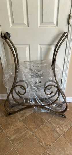 Bronze Scrollwork Metal Table Frames