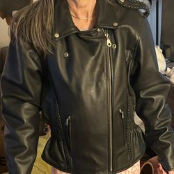Vintage Storming Leather Biker Jacket