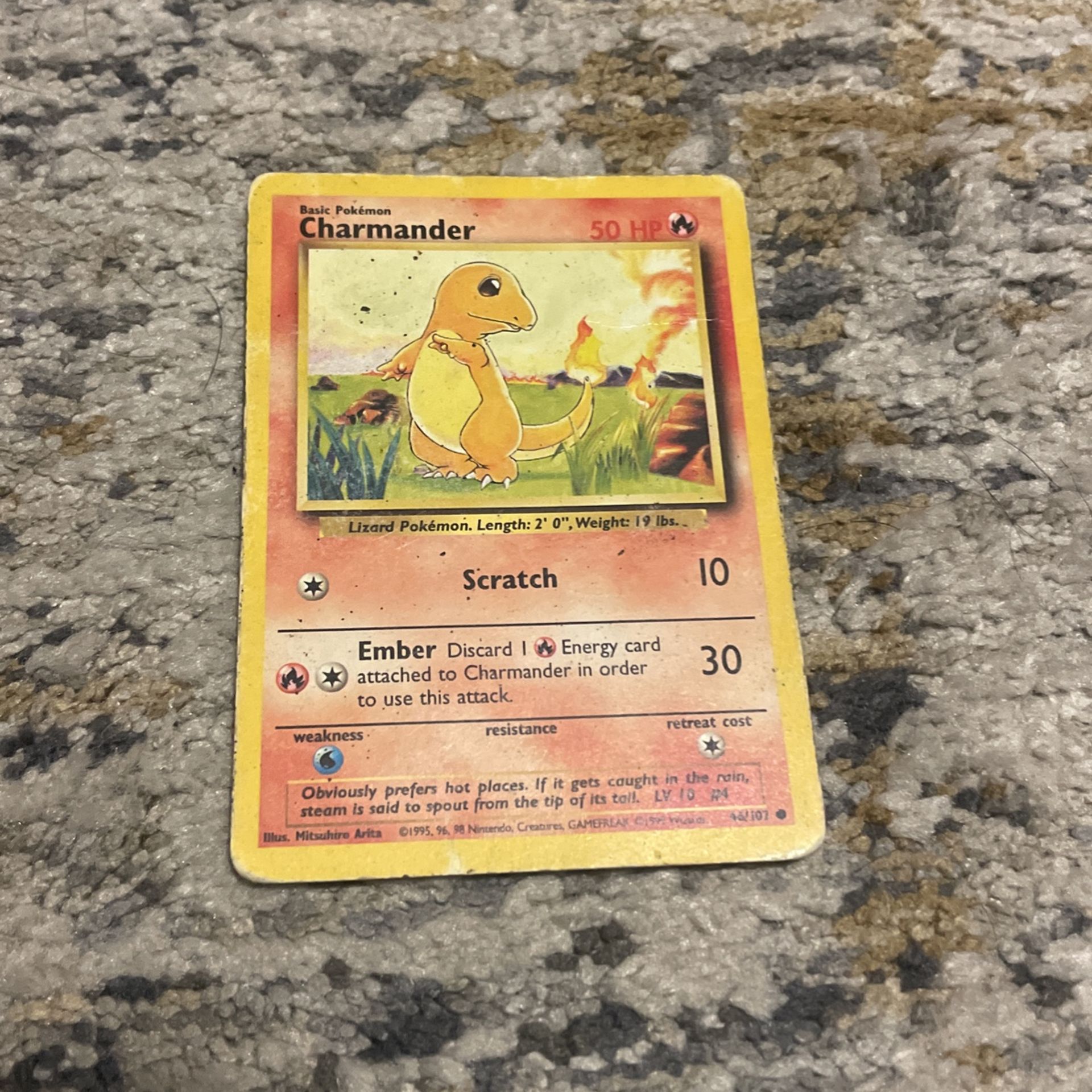 Charmander Pokémon card