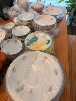1950s Edelstein fine china set - Normandy