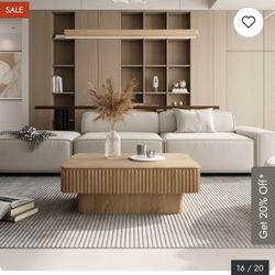 Brand New In Box Wood Coffee Table