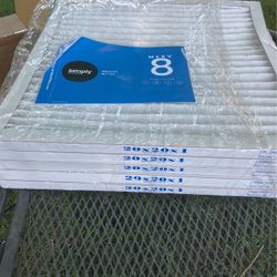Simply Filters 20x20x1/duplicate standalone MERV 8, MPR 600 Air Filter (6Pack) - Actual Size: 19.75"x19.75"x0.75" HVAC, AC Furnace, Air Filter