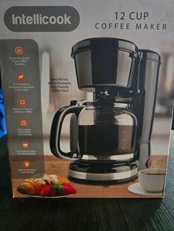 New in box Intellicook 12 Cup Coffee Maker drip pot