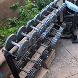 Commercial Dumbbell Rack 70in
