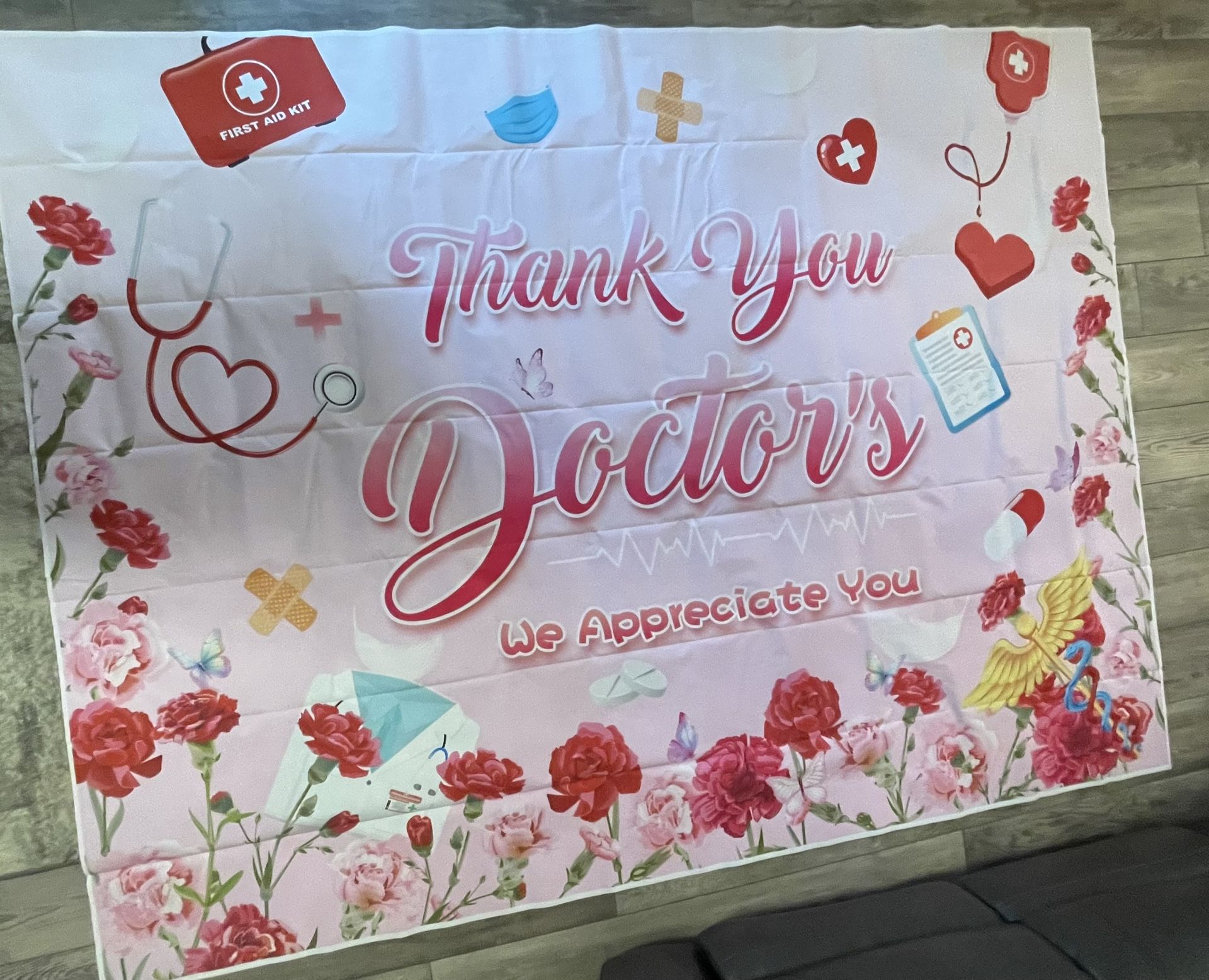 Thank you Doctors Backdrop