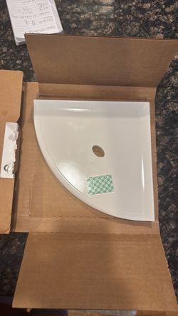 Shower corner shelf with Epoxy