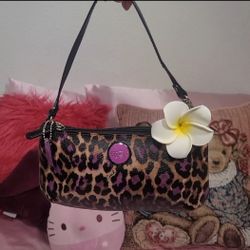 Coach Y2K Coated Canvas Leopard Print Clutch Bag/Wristlet $89 FIRM NO OFFERS