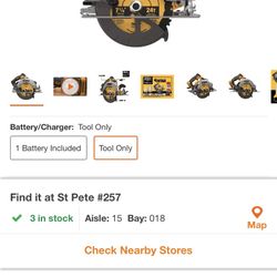 DEWALT 20-Volt MAX Cordless Brushless 7-1/4 in. Circular Saw with FLEXVOLT ADVANTAGE (Tool Only)