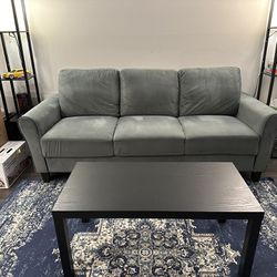 Wayfair: Sofa fabric blue polyester