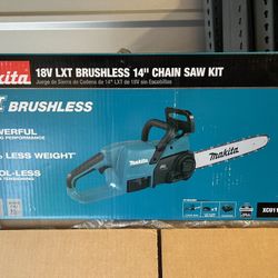 Makita 18V LXT Brushless 14” Chainsaw + Battery + Charger NEW