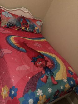 Trolls bedding full size bed