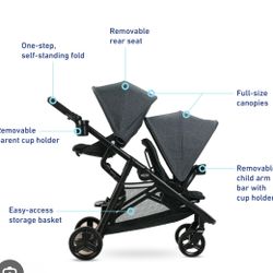 Graco Ready2Grow 2.0 Double Infant Stroller, Unisex