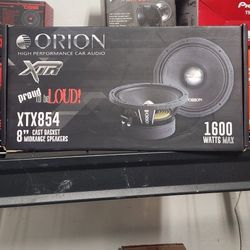 New!! Orion XTR (2) 8" MID RANGE SPEAKERS 