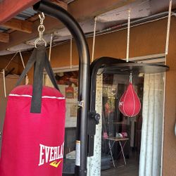Punching Bag With Stand/ Bench Workout 