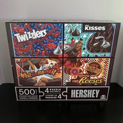 HERSHEY'S CANDY SHOP-Master Pieces-500 Piece Puzzle With Poster