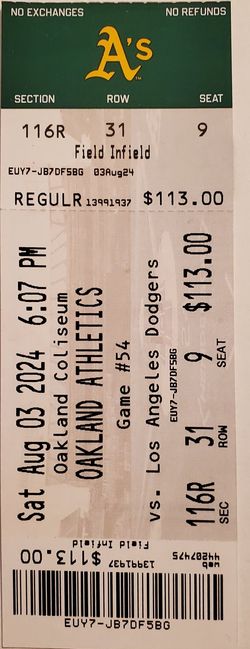 Shohei Ohtani 30/30 Ticket Stub