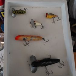 Vintage Fishing Shadow Box