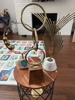 Modern Gold Sculptures 3 set
