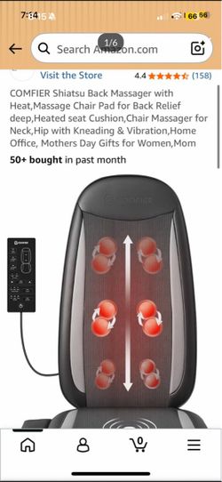 New COMFIER Shiatsu Back Massager with Heat