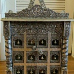 Brand New Indian Metallic Oxidize Mandir / Temple 