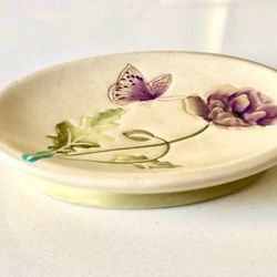 Butterfly Flower Bar Soap Dish Holder Saver Tray