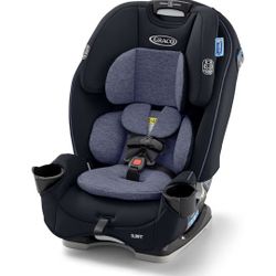 Graco Slimfit 3-in-1 Convertible Car Seat, Ultra-Space-Saving Design, Silas, Suitable for Rear and Forward-Facing, Highback Booster Seat with 10-Posit