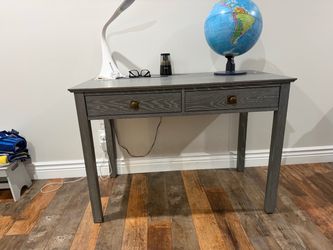 Gray Farmhouse Console Table / Writing Desk – 44”