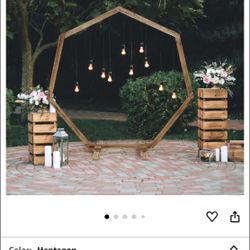 7ft Wooden Heptagonal  Arch 