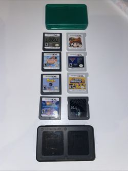 Nintendo 3DS And DS GAME LOT OF 8 Bundle Mario Dogz Cooking Mama Disney ++ Cases