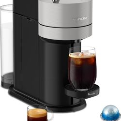 Nespresso Vertuo Next Coffee and Espresso Maker by Breville, Light Grey. Used twice- like brand new 