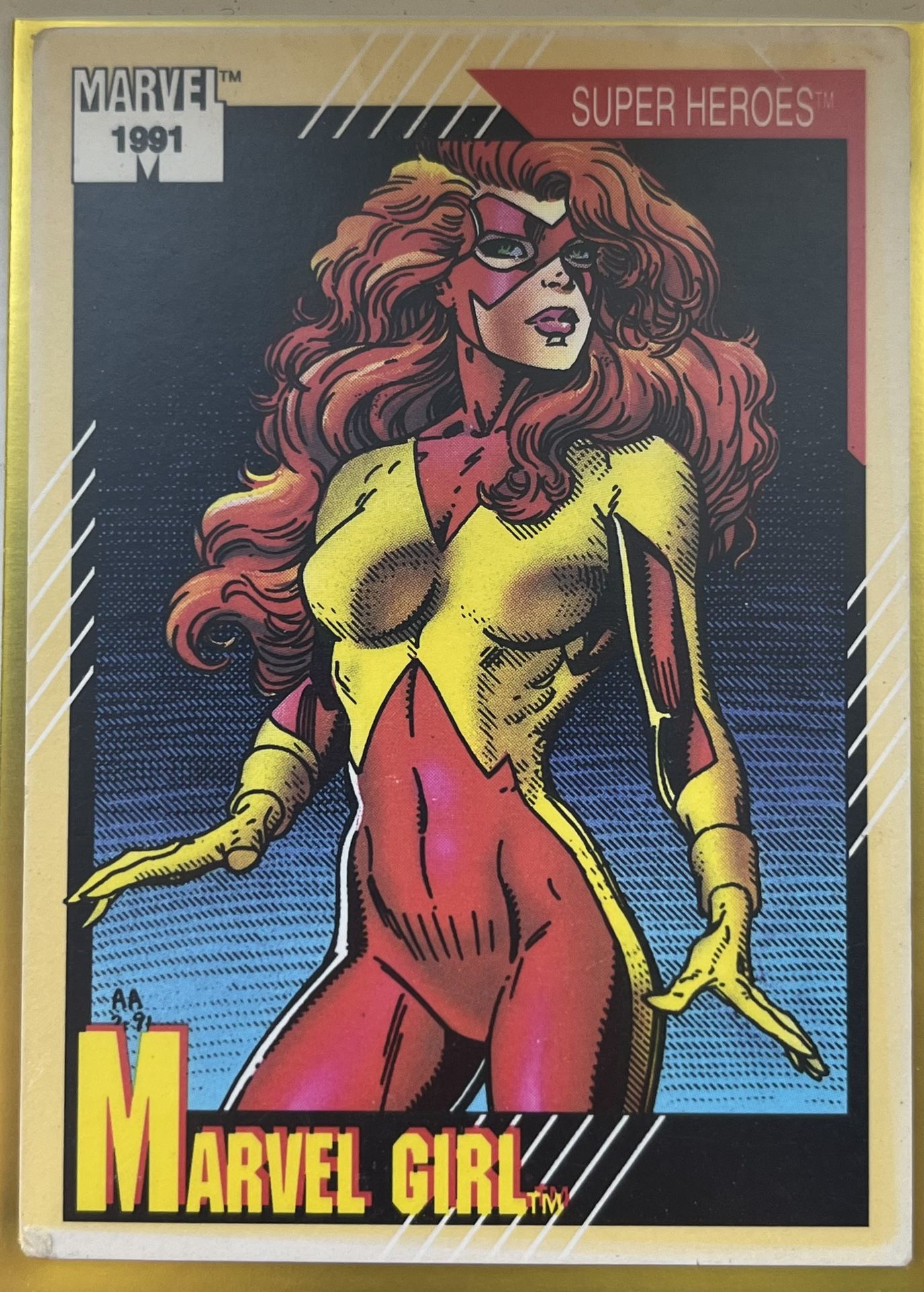 Marvel Girl Trading Card 1991