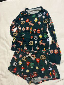 Old Navy Christmas Pajama Set Top Size Large Bottoms Size Medium