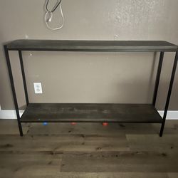 Entryway Table, Long Console Table with Shelf, 