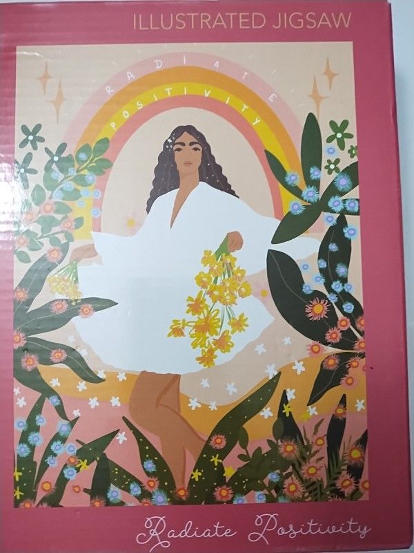 Elevate Radiate Positivity 500 Piece Illustrated 24 x 18 Jigsaw Puzzle Hinkler