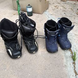 Snowboard boots, sizes 7 and 11 (boys)