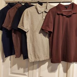 5 Banana Republic Men's Polo Shirts Size M