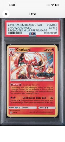 2019 Charizard W Holo Bleed