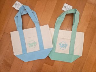 Trader Joes Bag- Blue