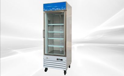 NSF One glass door freezer Merchandiser SS door D368BMF