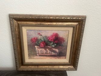 Vintage Floral Still Life Painting