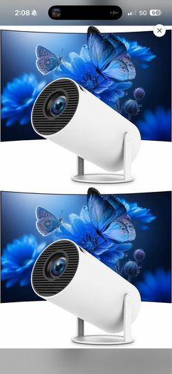 Mini Portable Projector 4K WiFi 6 BT 5.2 Upgraded Portable