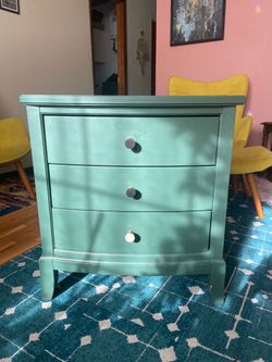 Solid Wood Painted Nightstand/ Small Dresser