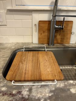 Wooden Over Sink Cutting Board