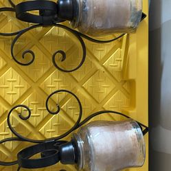 Wall sconces and candles