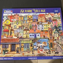 500 White Mountain Puzzle Larger Pieces Complete 