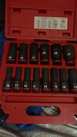 Milwaukee drive deep impact sockets